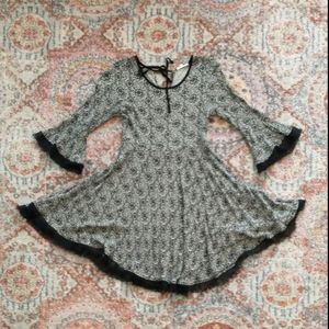 Hem & Thread Boho Fit n Flare Mini Dress